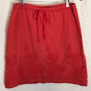 Max Studio Small Embroidered Skirt